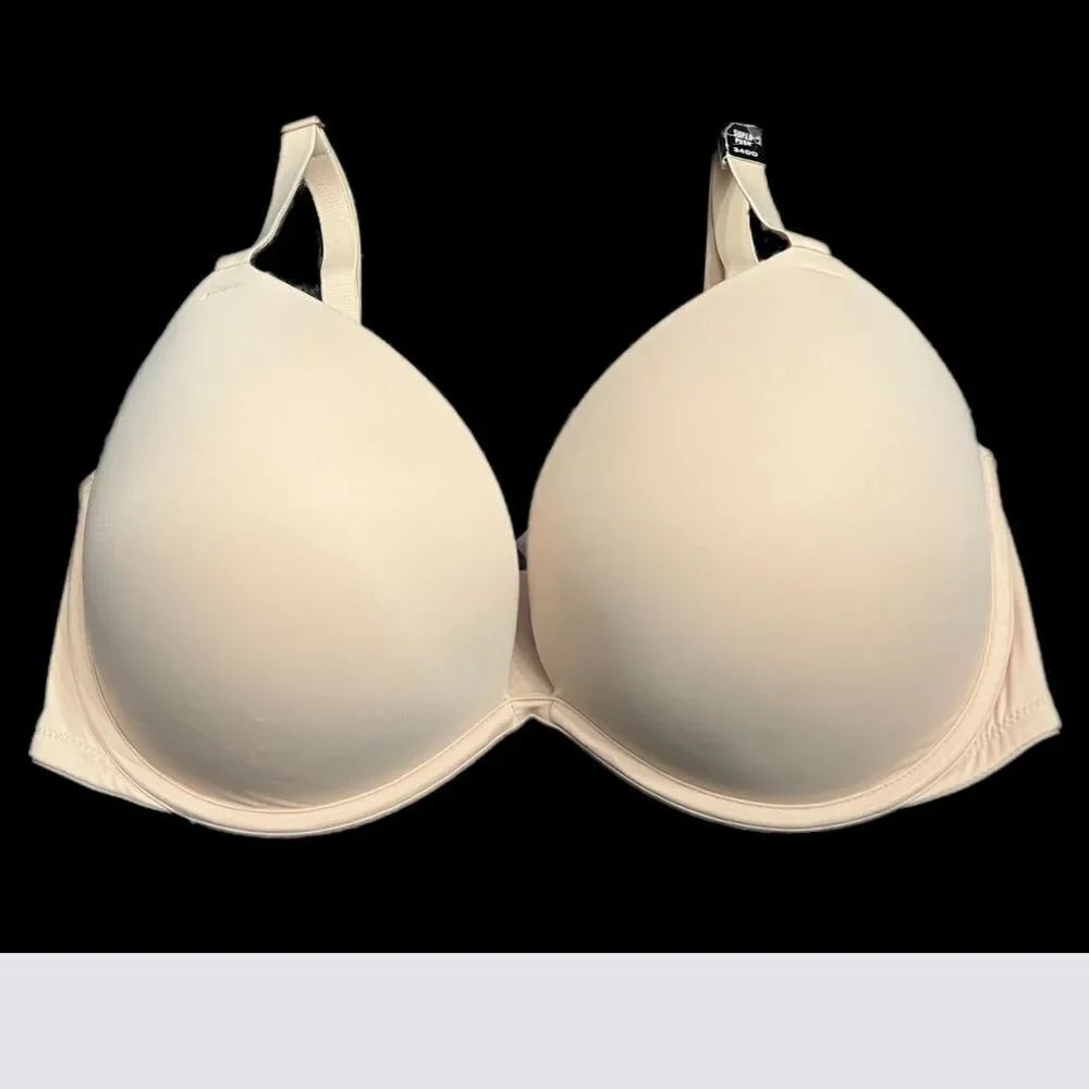 Victorias Secret Pink Wear Everywhere Super Push Up Bombshell padded bra Beige - Picture 5 of 5